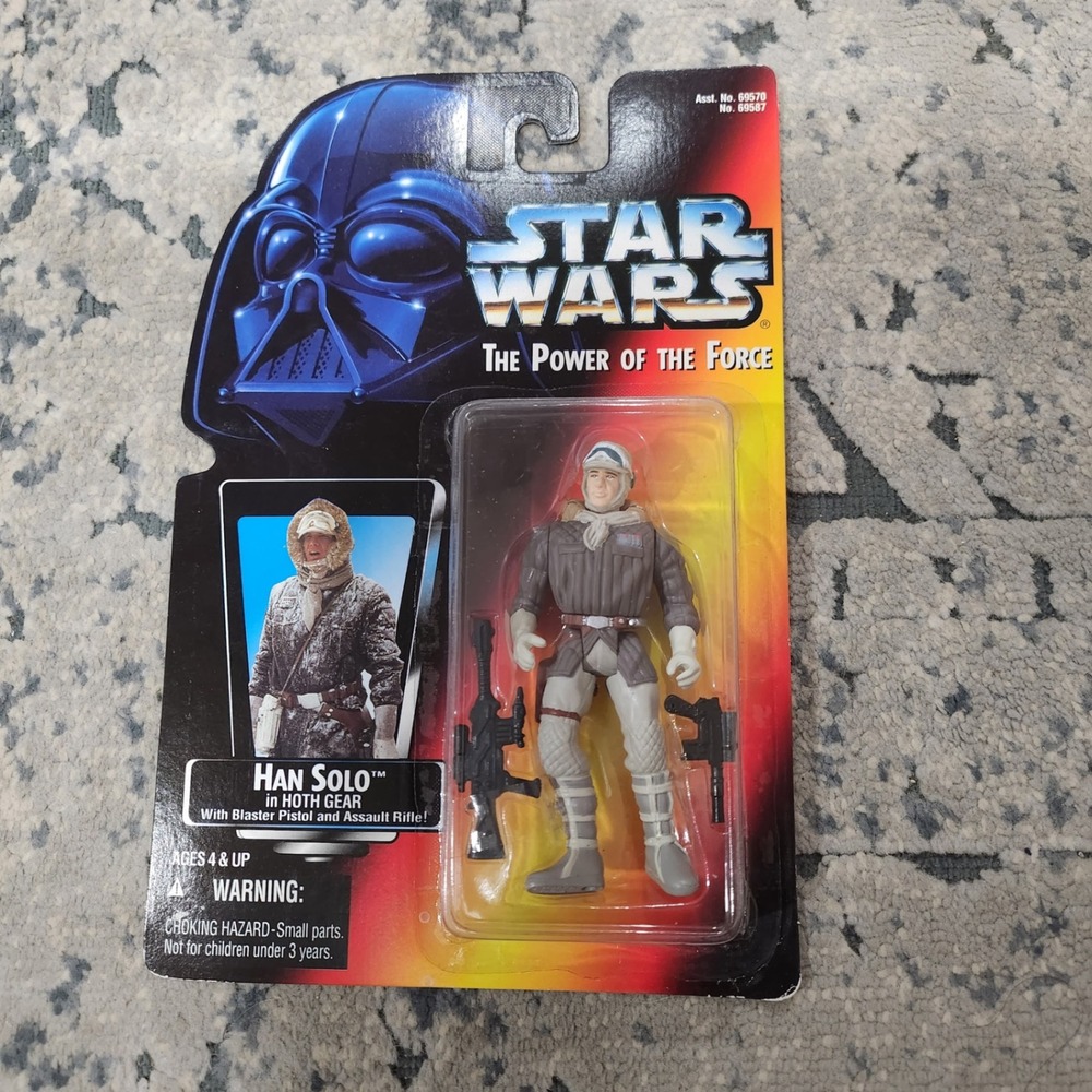 Star Wars Power of the Force Han Solo Hoth Gear Action Figure Kenner 1995 New